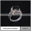 Fashion jewelry new styles elegance black gemstone ring in silver