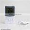 Outdoor indoor digital thermometer hygrometer with clock