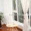 280cm width modern home decoration sheer curtain fabric with "s" curve