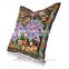Top quality children pillow case peony design ethnic embroidery pillow case