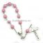 rosary,religious decade rosary, arcylic and polymer clay beaded rosary, cheap religious necklaces