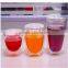250ml/350ml/450ml orosilicate glass tea cup double wall glass cup with glass lid or bamboo lid,in stock
