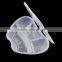 high quality plastic take-away food container with lid 1000ml apple -shape