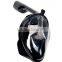 Panoramic Snorkel Mask- Full Face Design. See More With Larger Viewing Area Than Traditional Masks. Prevents Gag Reflex with Tub