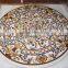 white Marble Inlay Table Top, white Pietre Dure Round Dinning Table tops