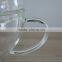 wholesale 400ml pyrex glass teapot with bow and tray high borosilicate glassware N6381