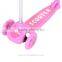 HOMCOM Pink 3 Wheels Childrens Mini Scooter