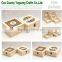 wooden tea box with hinged lid,wood box packaging for tea, wholesale wood tea box