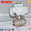 China Made 3 Pieces Stainless Steel High Pressure Motorized Ball Valve
