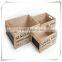 Trade Assurance Burnt Finish Stackable Wooden Display Crates with Chalk Board Blackboard Panel