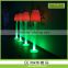 Battery operated PE plastic water-drop shape floor lamp with LED light illuminated multi colors