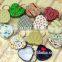 2pcs Empty Tinplate Tin Metal Container Small Storage Box Heart Style