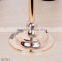 2016 new design Morning glory crystal candlestick Metal Plated Candle holder Home Decoration