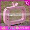 New design TV shape girls lovely wooden coin bank with logo customize W02A253