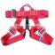 Safety harness with 1 Small Steel Carabiner & 2 large size forged hooks
