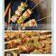 Picnic used disposable bamboo meat skewers