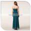 Tube Maxi Chiffon Diamonds Emerald Green Evening Dress