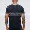 Guangzhou High Quality Custom Longline Short Sleeve O-Neck Black Mens Cotton Elastane Casual Skinny Plain Dyed T-Shirt