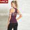 2017 tank top gym high quality women tank top with mesh design sport wear woman fitness
