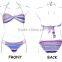 Special Nice Twist Cup Nylon Spandex Bandeau Bikini Swimsuits.