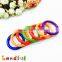 55mm EN71 Qualified Mix Color Circle Ring Baby Plastic Teething Ring
