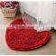 Shaggy rugs Heart Shaped chenille microfiber Door Mat