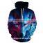 lake palm 3D pinted hoodies/sjm unisex 3D printed sweatshirt hoodies/hot sell 3D hoodies