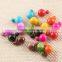 Candy Color Rainbow Double Side Two Ball Earrings Stud