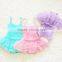 Wholesale Princess Pink Dress Style Swimsuit for Children Models