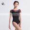 117141041 High Quality Dance Leotard Printing Half Sleeve Ballet Leotards