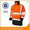 Factory Price Traffic Roadway high visibility pink safety winter jacket