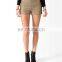 Knit Panel Metallic-Blend Shorts CSS0061