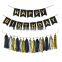 Unicorn birthday party decoration rainbow tassels garland happy birthday banner kit