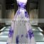 Plian dyed sash Blue And White Porcelain Sash Elegant Satin Prom Dress Evening Dress Wedding Dress
