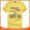 Free design yellow comfortable custom design cotton t-shirt