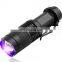 Zoomable 365nm 395nm UV-Ultraviolet LED Blacklights Flashlight for Detecting Pet Dog Stains Checking Passport Money,Cosmetic