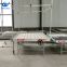Ebb and flow rolling table, metal rolling bench in greenhouse