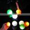 Low price funny cute dog chew toy colorful luminous ball for pet dog teeth cleaning