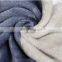 100% polyester sherpa flannel blanket two sides brushed cozy fleece throw