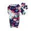 Infant&Toddler Brushed Silkmilk Flower Printing Baby Navy Sleep Gown Clothes Wholesale Baby Girls Sleeping Bags.