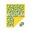 Pineapple and carrot printing baby Blanket soft and electric matching headband wholesale price