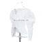 TWOTWINSTYLE Pearls V Neck Ruched Puff Sleeve Irregular White Blouse Women 2020 Spring