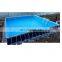 Outdoor Metal Frame Water Park 0.9mm PVC Inflatable Above Ground Metal Frame Swimming Pool Cheap Price Rental For Sale