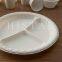 Disposable corn starch 3 compartment food tray