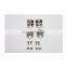 Chrome Linear Spark Plug Wire Separators Divider Loom Black Valve Cover