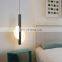 Modern LED Hanging Light Creative Round/Half Glass Pendant Light