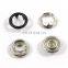 Decorative Painted Round Engraved Custom Double Enamel Brass Ring Prong Snap Button