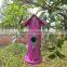 Garden metal house shape hanging bird feeders