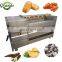 2021 GRANDE Stainless Steel Automatic Brush Roller Type Turmeric Washing Peeling Machine Turmeric Washer Peeler for Sale