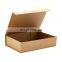 Deluxe shallow kraft ribbon magnet gift ribbon tie box wholesale with magnetic lid